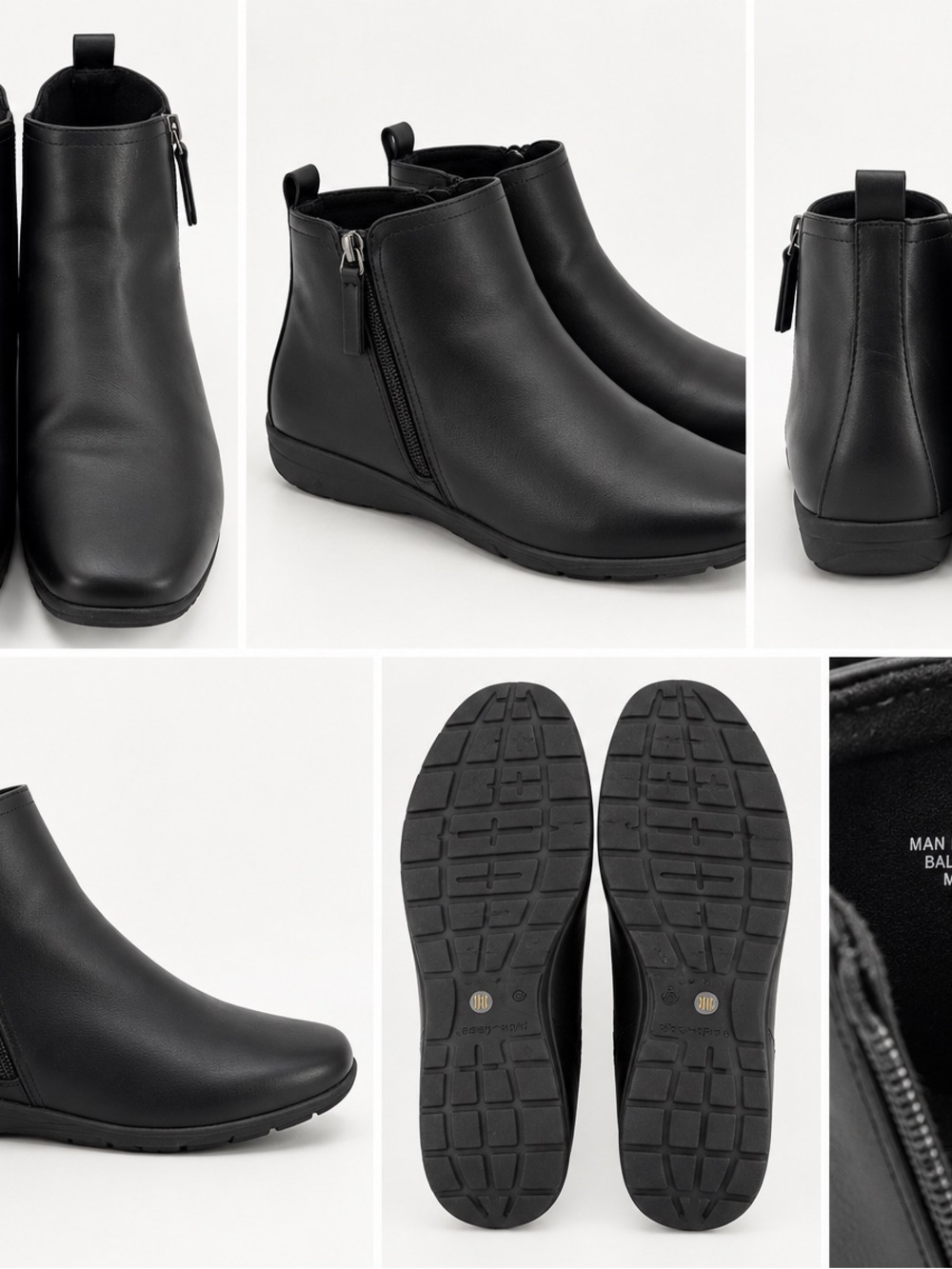 Easy Spirit Black Side-Zip Ankle Booties